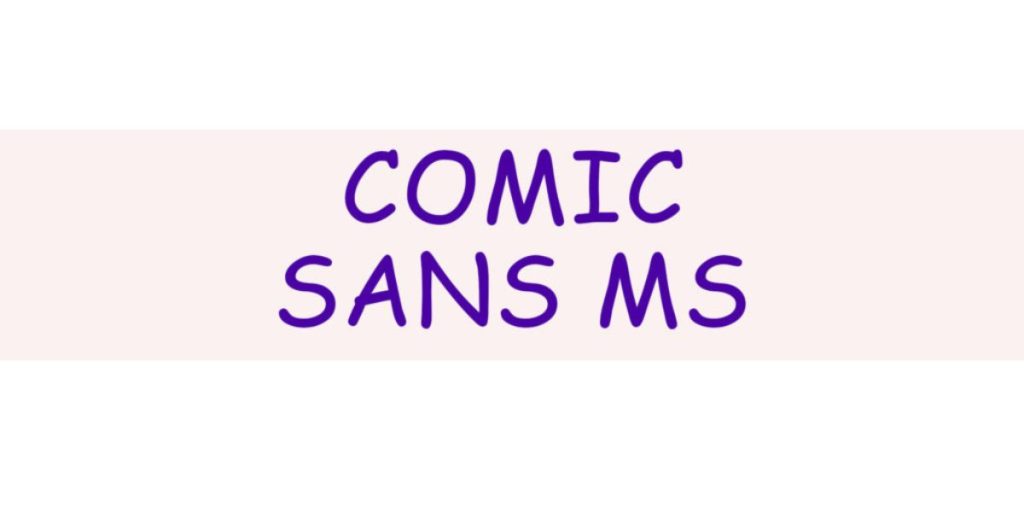 Comic Sans