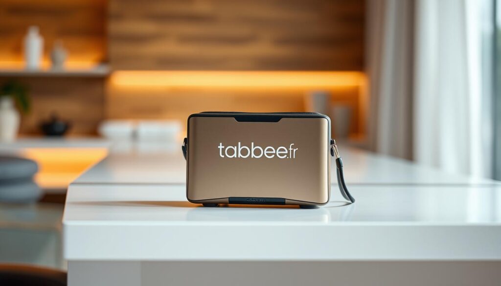 A high-quality, well-designed product from the tabbee.fr brand, positioned on a sleek, modern white surface. The product takes center stage, with a soft, natural lighting accentuating its clean lines and premium materials. The background is blurred, allowing the focus to remain on the item and its exceptional value proposition. The overall mood is one of sophistication and refinement, conveying the notion of a product that delivers an exceptional quality-to-price ratio.