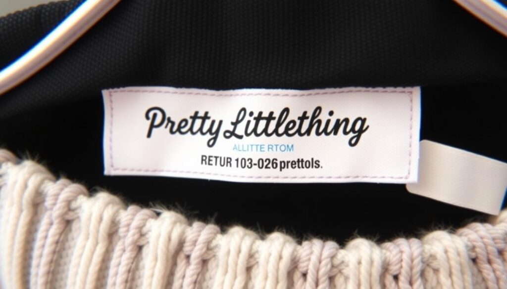 Image de l'étiquette de retour PrettyLittleThing