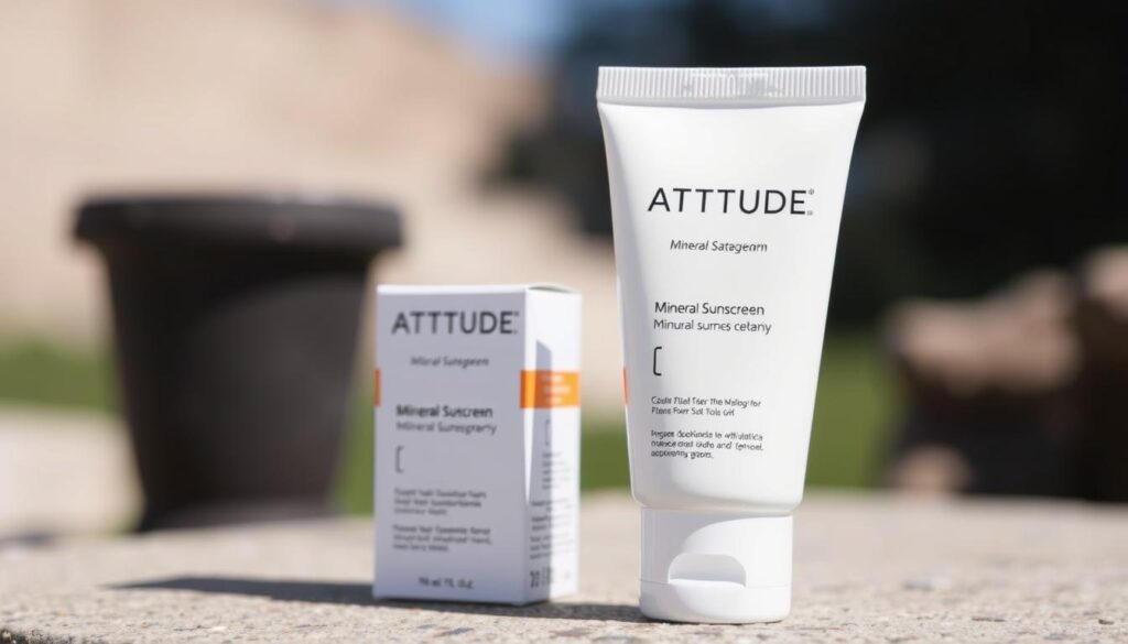 Image d'une crème solaire minérale d'ATTITUDE