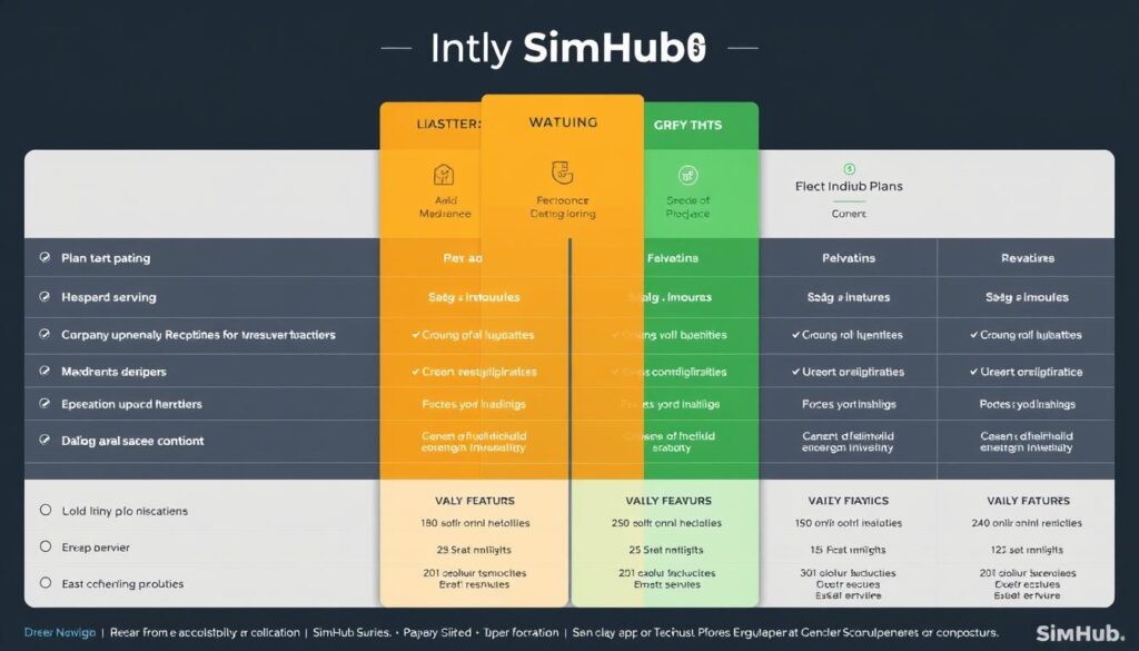 Image of SimHub pricing plans
