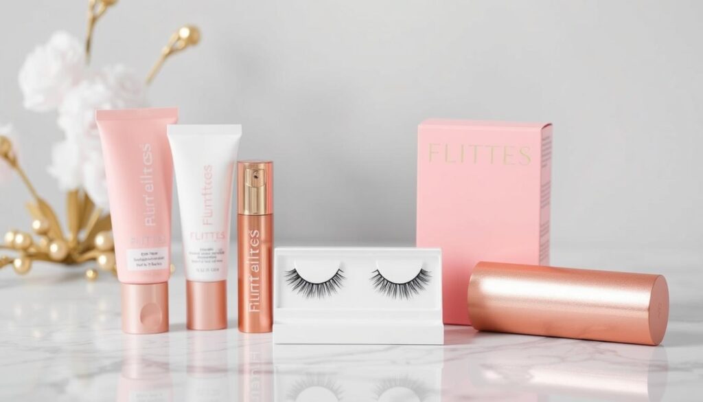 Image de la marque Flirties avec des produits d'extensions de cils