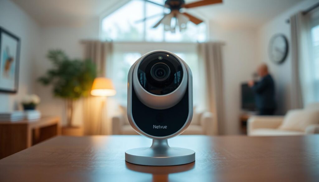 Image d'une caméra de surveillance intérieure Netvue