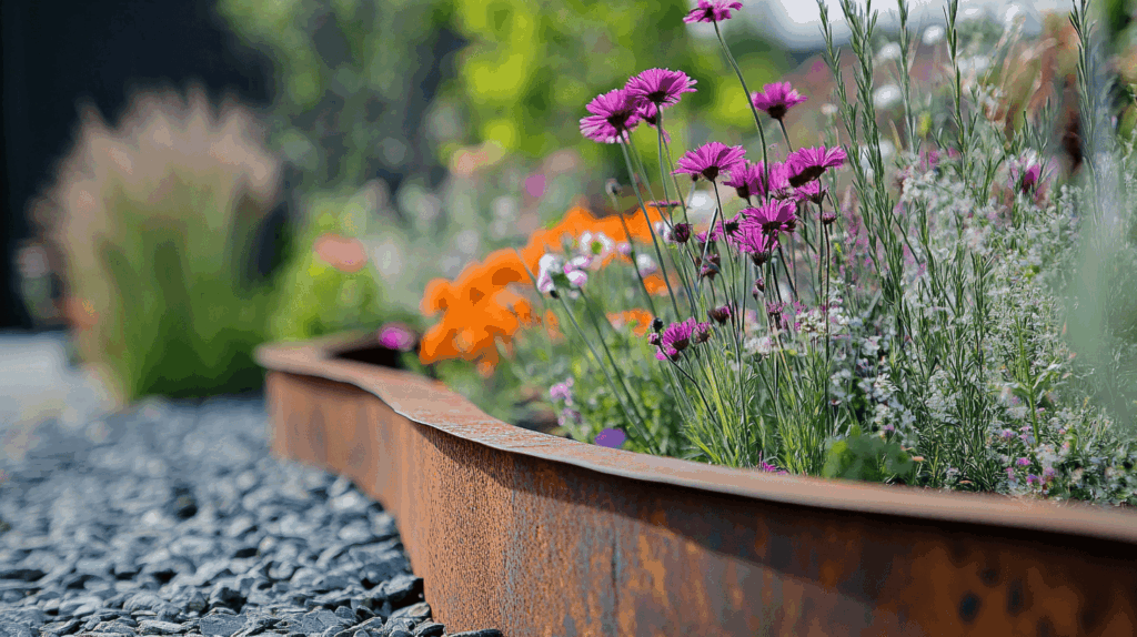 Bordure jardin métal