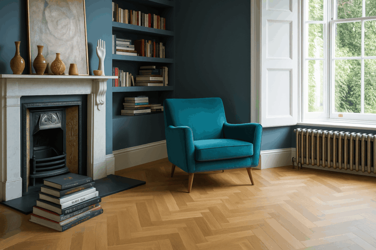 Salon chic parquet pvc