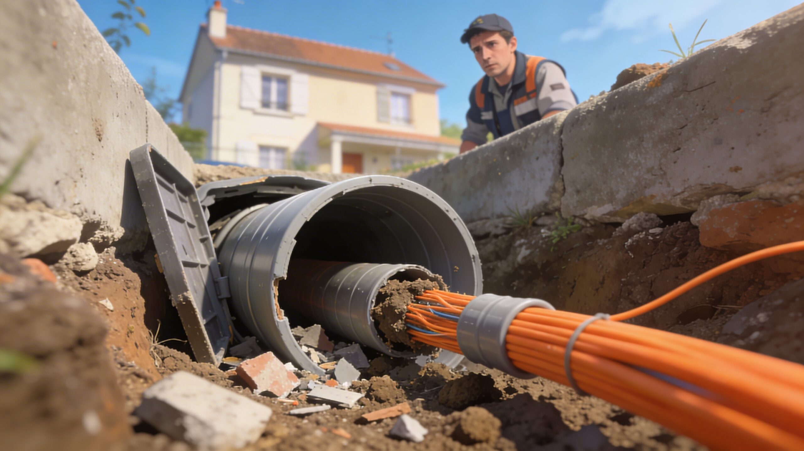 fourreau réseau réparation