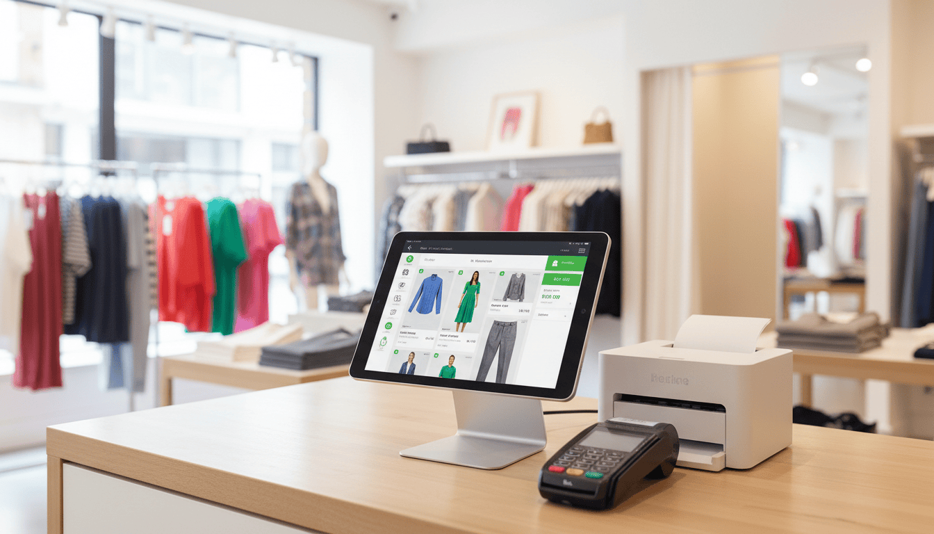 tablette caisse magasin